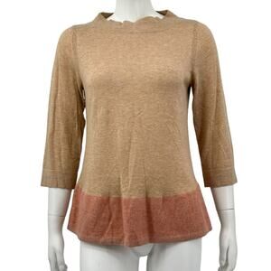 Angel‎ of the North Anthropologie Sweater Womens Evi Small Knit Luxe Autumn Fall
